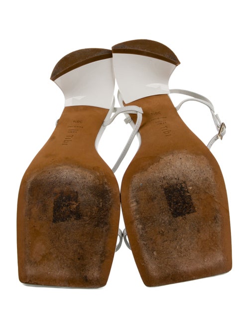 Tibi Leather T-Strap Sandals