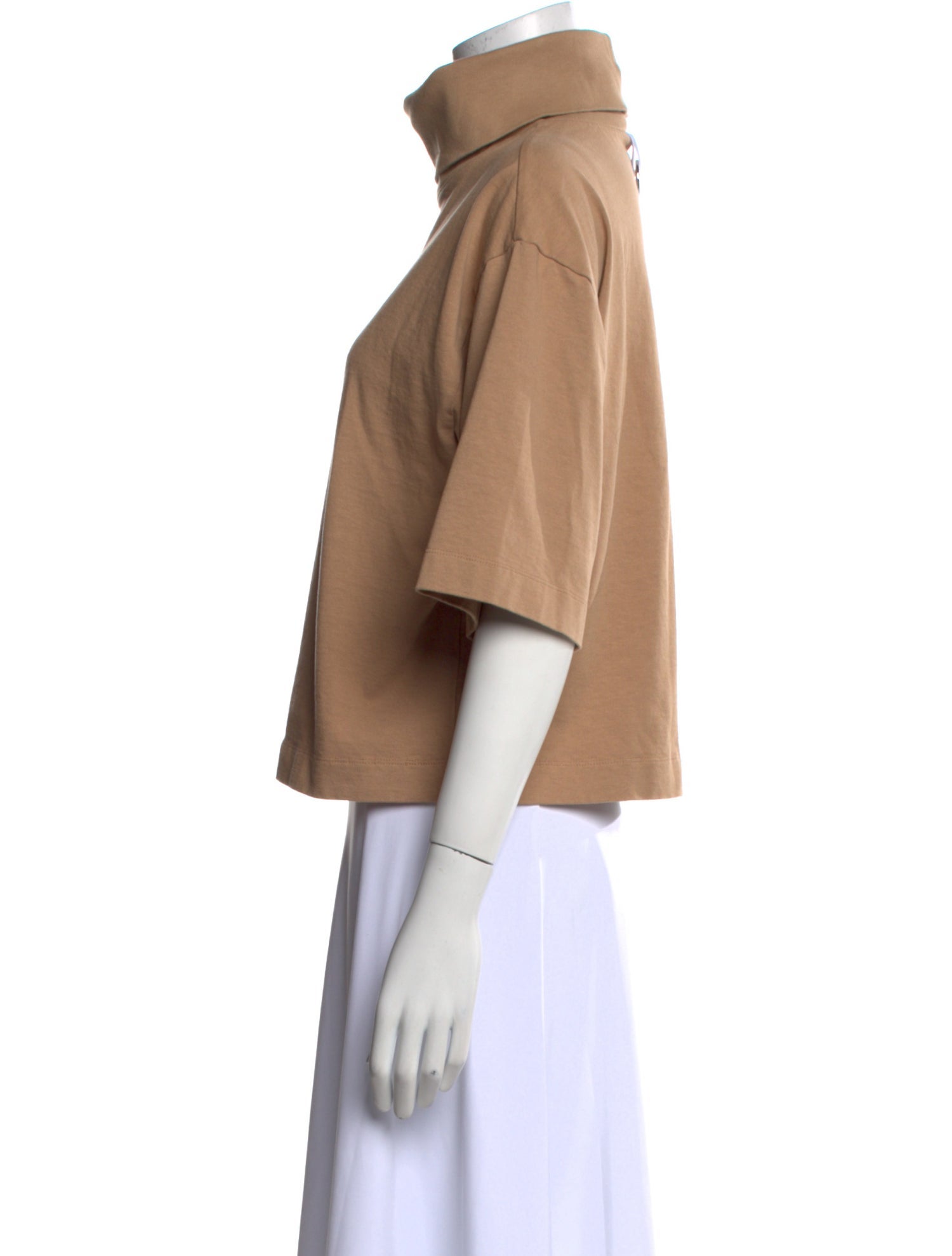 Tibi Turtleneck Three-Quarter Sleeve Top