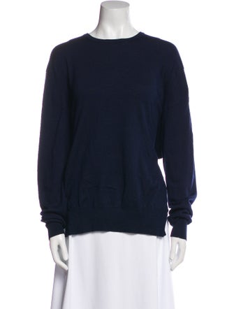 Tibi Merino Wool Crew Neck Sweatshirt