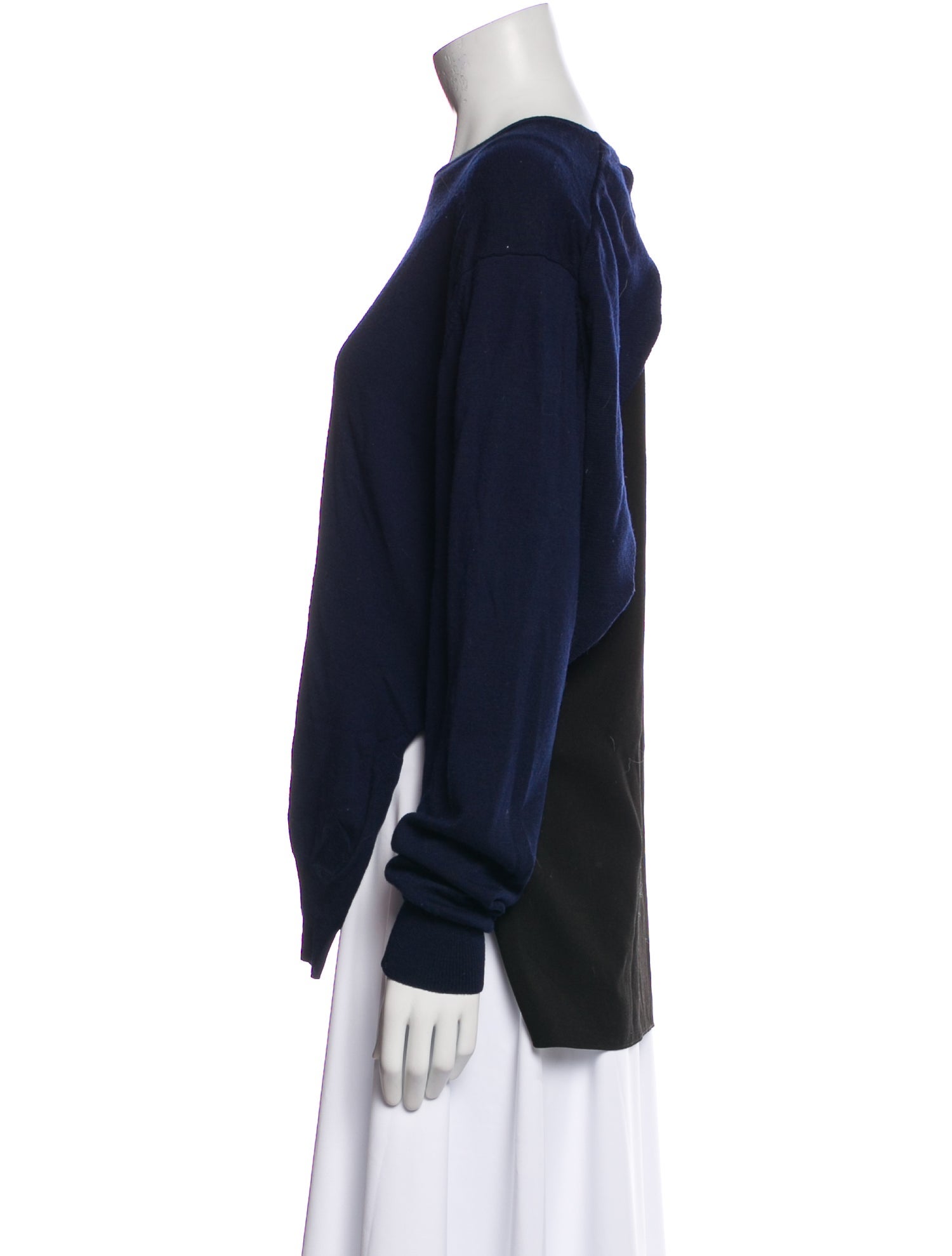 Tibi Merino Wool Crew Neck Sweatshirt