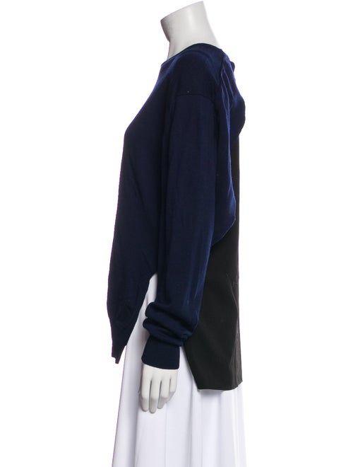 Tibi Merino Wool Crew Neck Sweatshirt