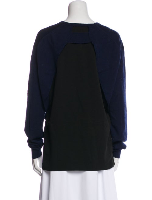 Tibi Merino Wool Crew Neck Sweatshirt