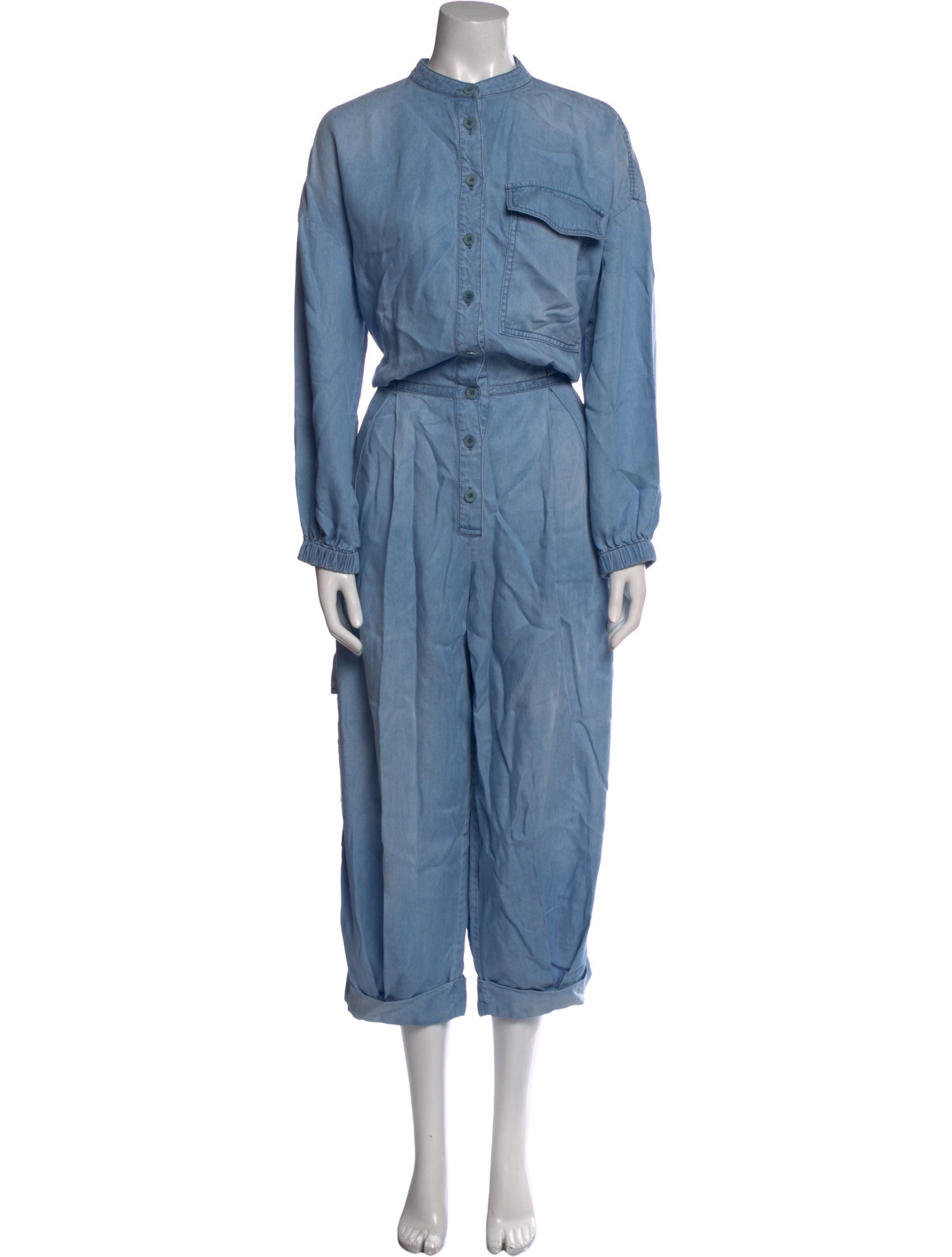 Tibi Mock Neck Jumpsuit