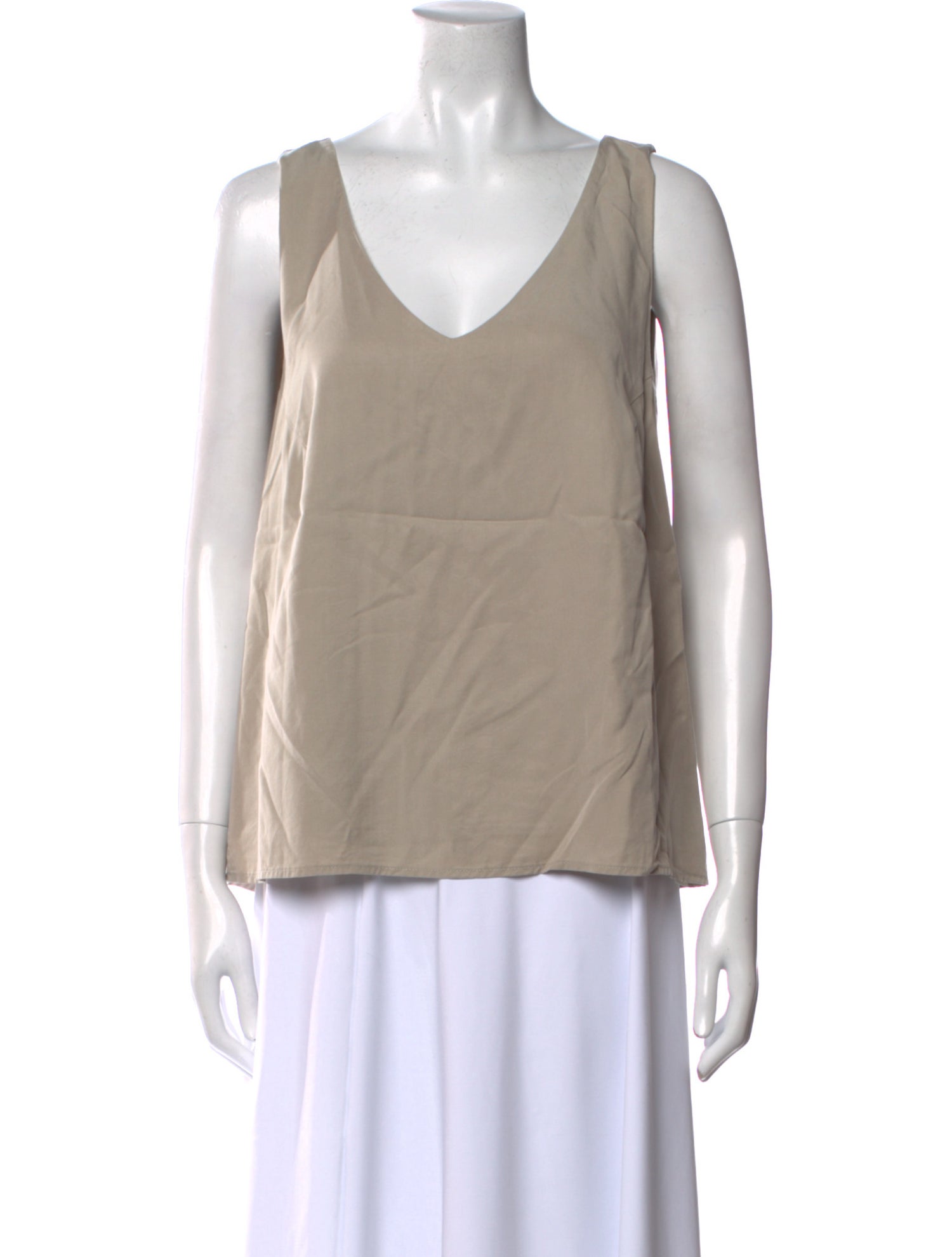 Tibi V-Neck Sleeveless Top
