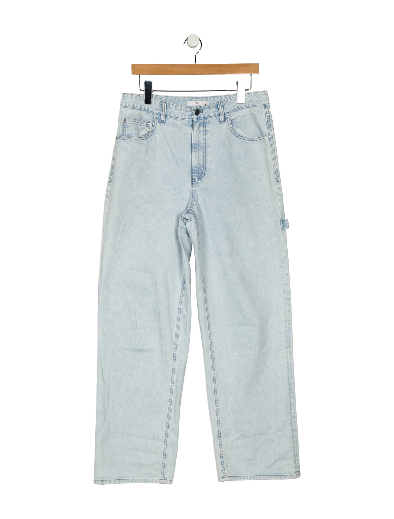 Tibi High-Rise Wide Leg Jeans