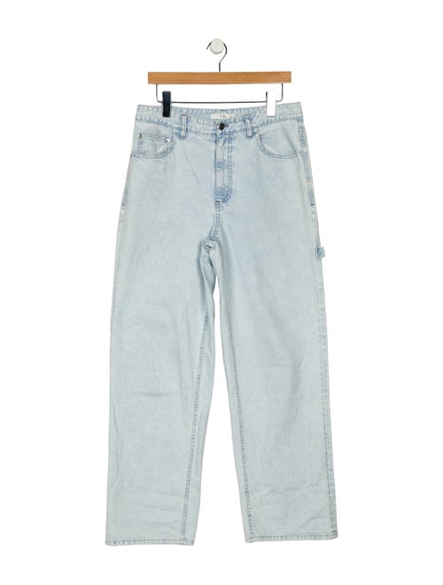 Tibi High-Rise Wide Leg Jeans