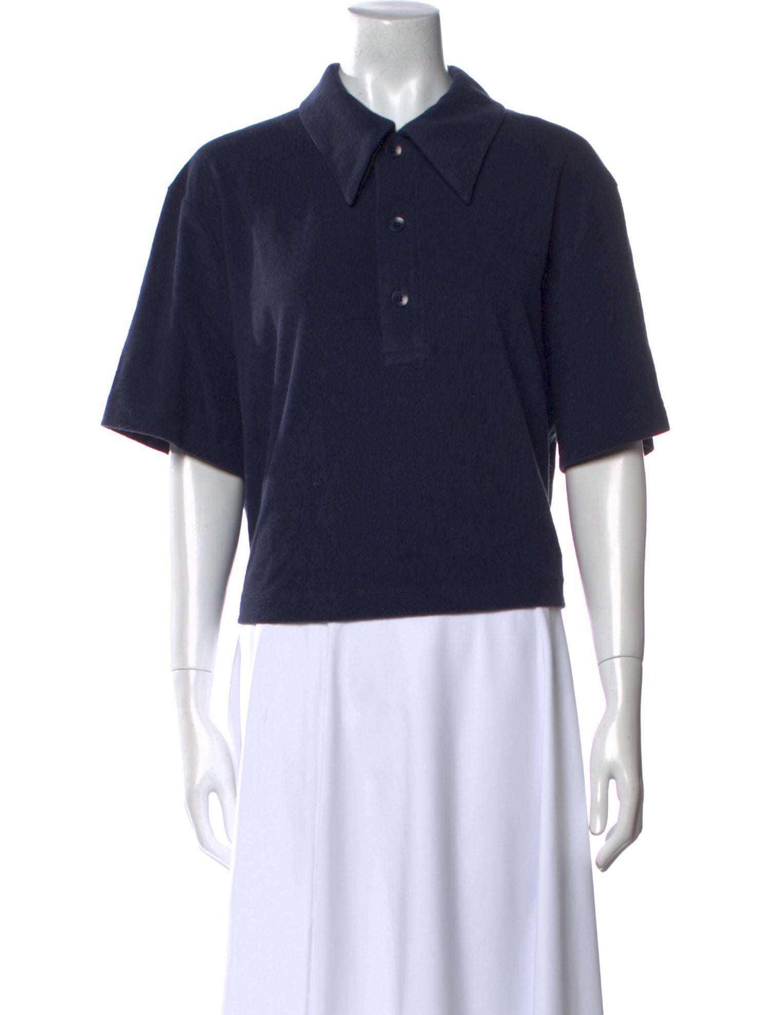 Tibi Short Sleeve Polo