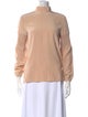 Tibi Silk Mock Neck Sweatshirt
