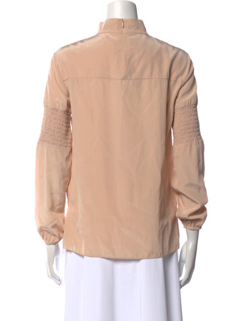 Tibi Silk Mock Neck Sweatshirt