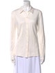 Tibi Long Sleeve Button-Up Top