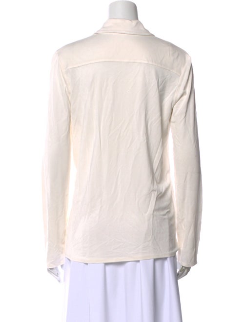 Tibi Long Sleeve Button-Up Top