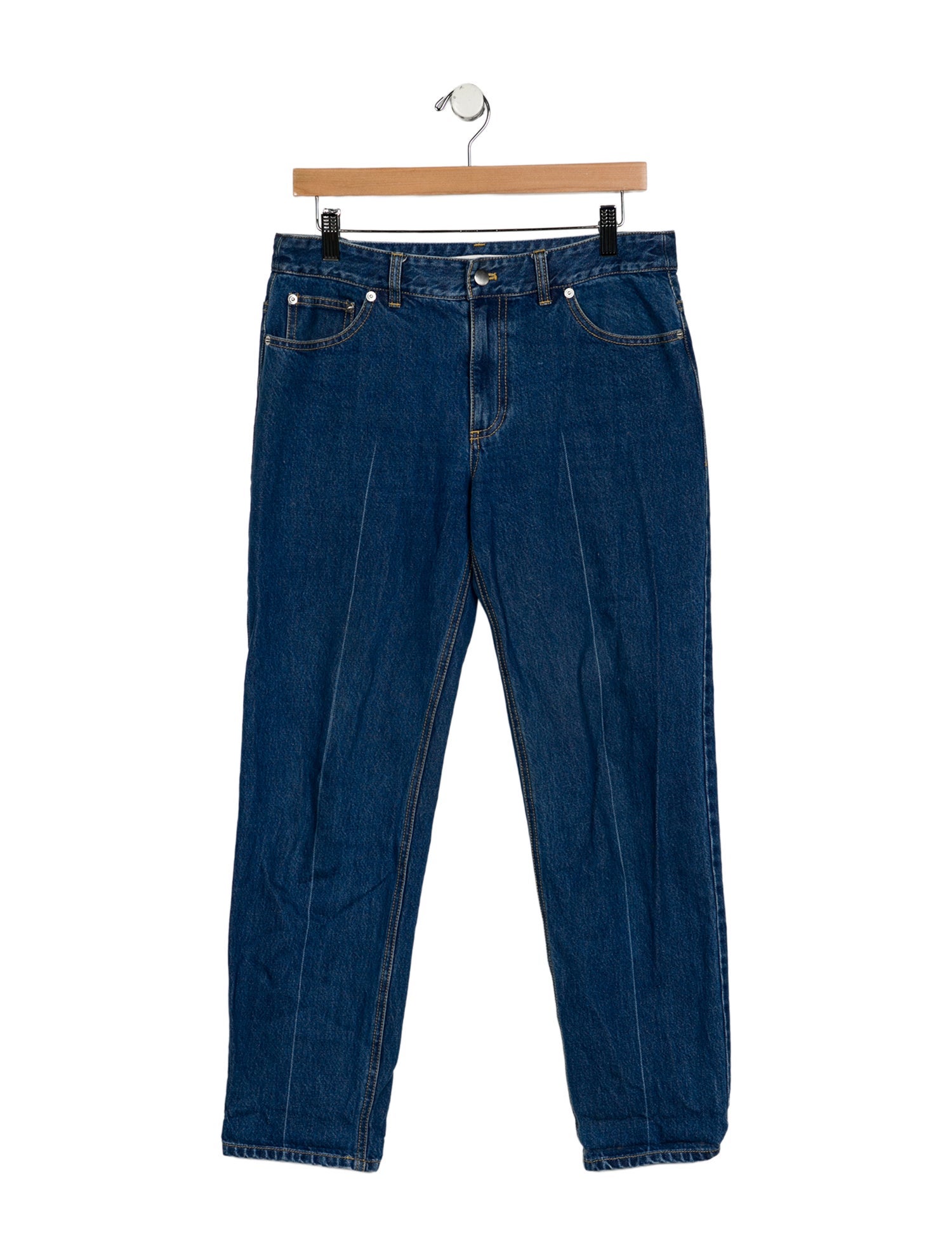 Tibi Mid-Rise Straight Leg Jeans