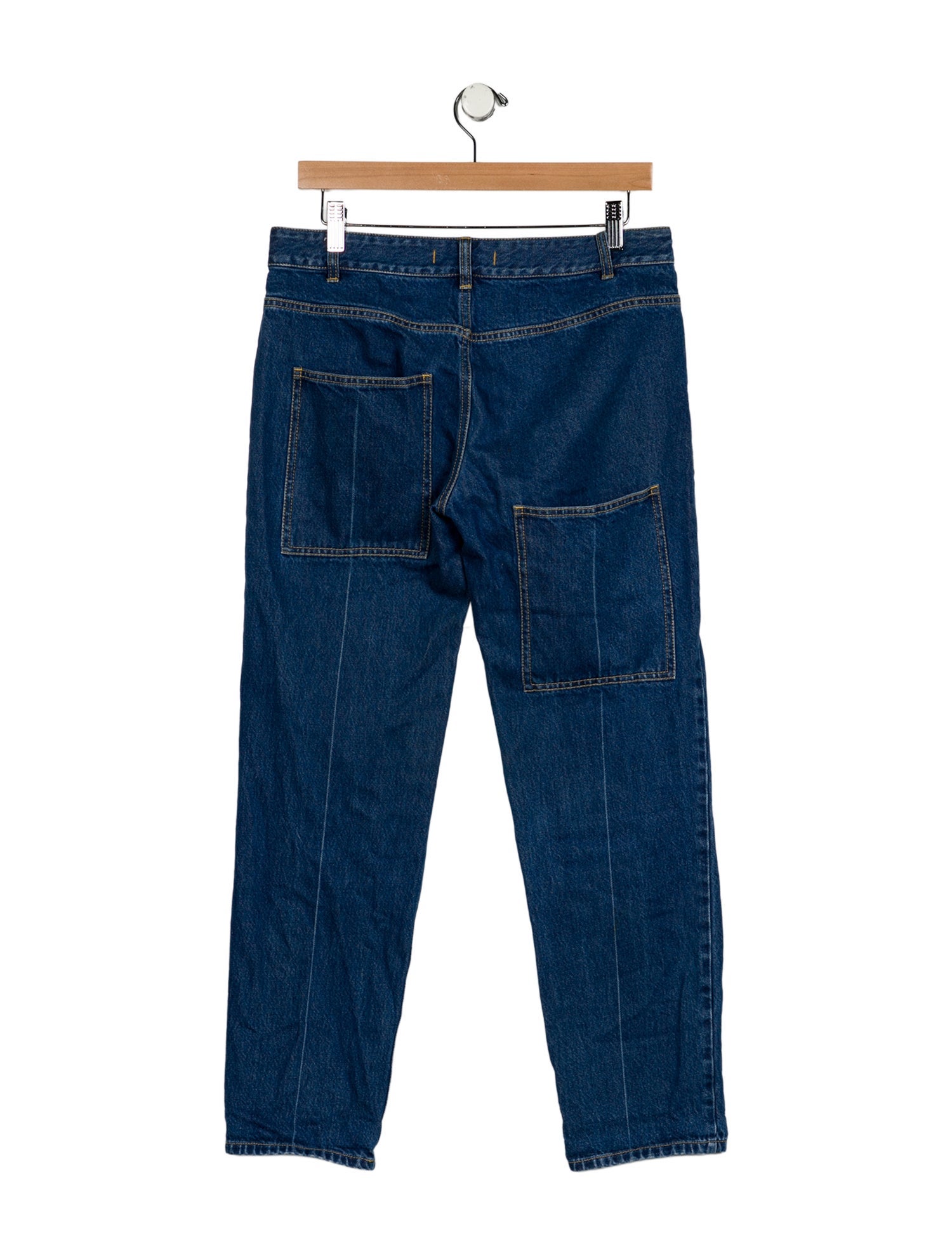 Tibi Mid-Rise Straight Leg Jeans