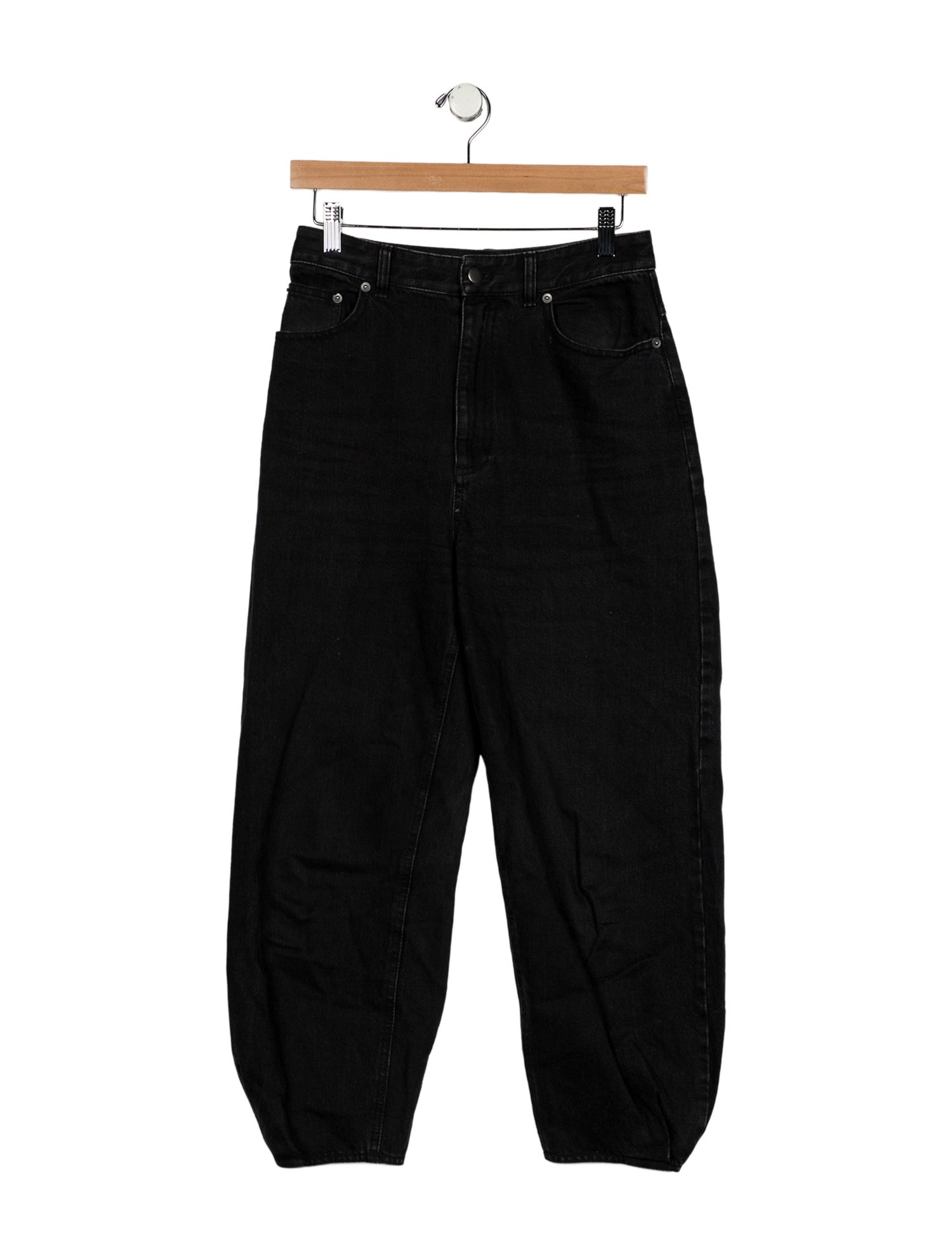 Tibi High-Rise Straight Leg Jeans