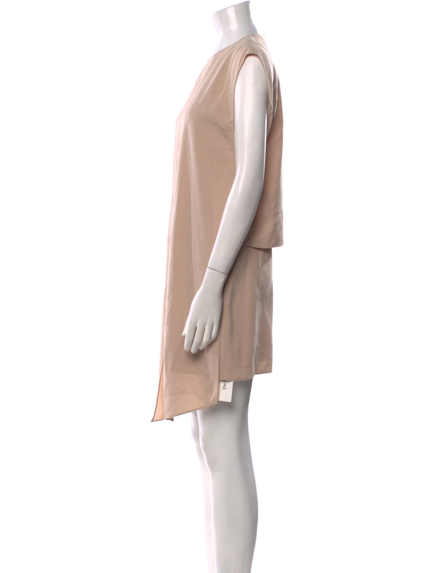 Tibi Crew Neck Knee-Length Dress
