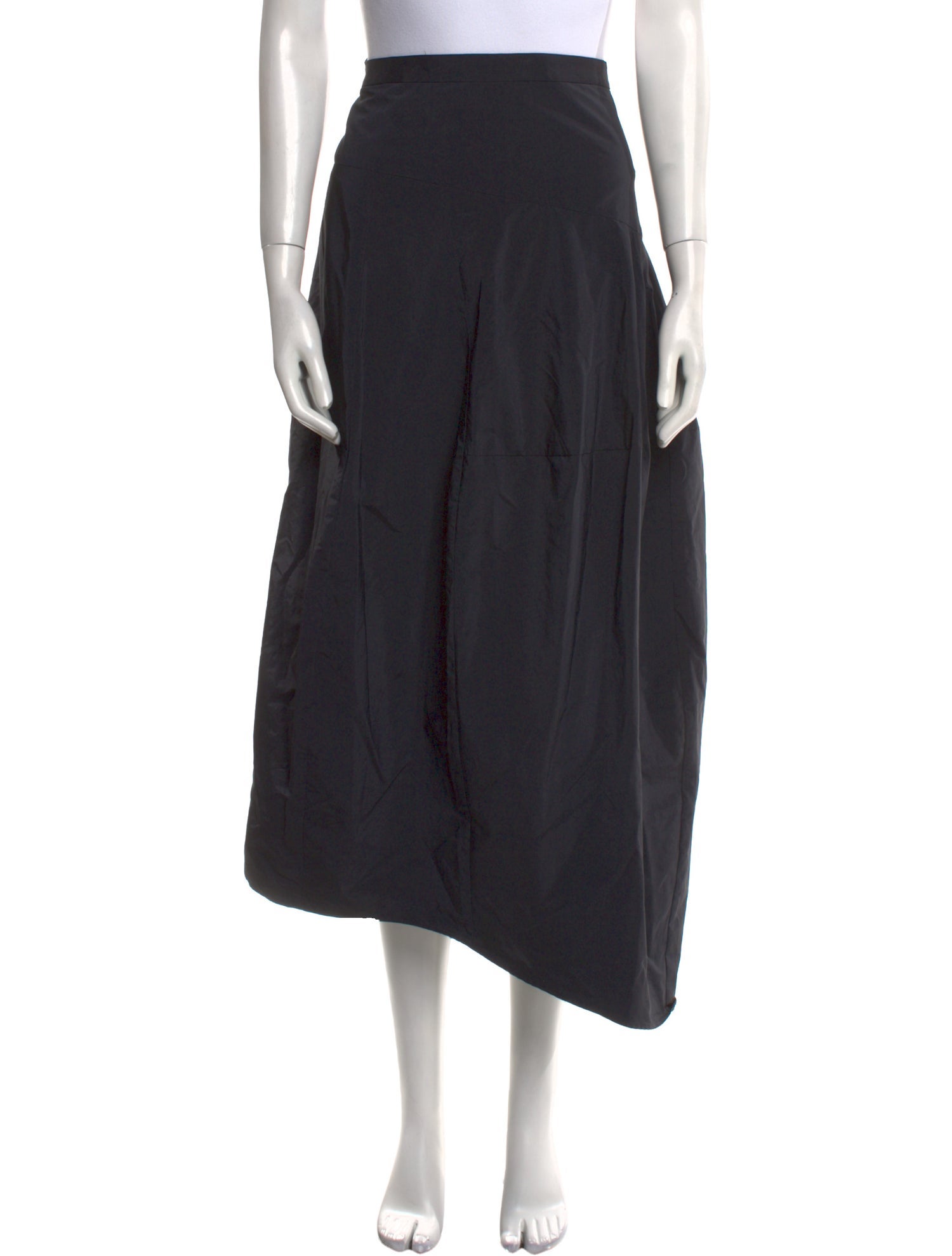 Tibi Pleated Accents Midi Length Skirt