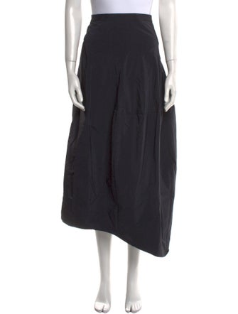 Tibi Pleated Accents Midi Length Skirt