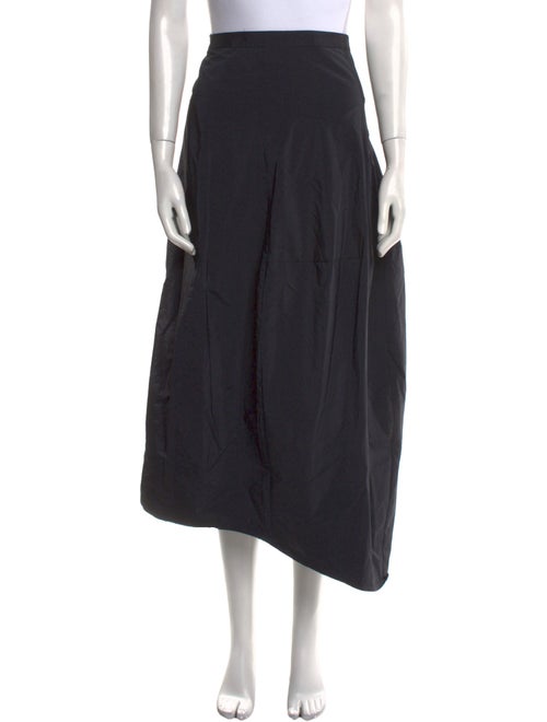 Tibi Pleated Accents Midi Length Skirt