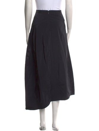 Tibi Pleated Accents Midi Length Skirt