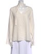Tibi V-Neck Long Sleeve Blouse