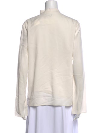Tibi V-Neck Long Sleeve Blouse