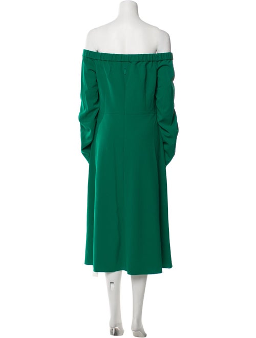 Tibi Off-The-Shoulder Midi Length Dress