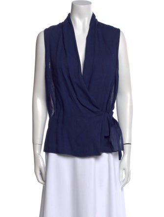 Tibi V-Neck Sleeveless Top