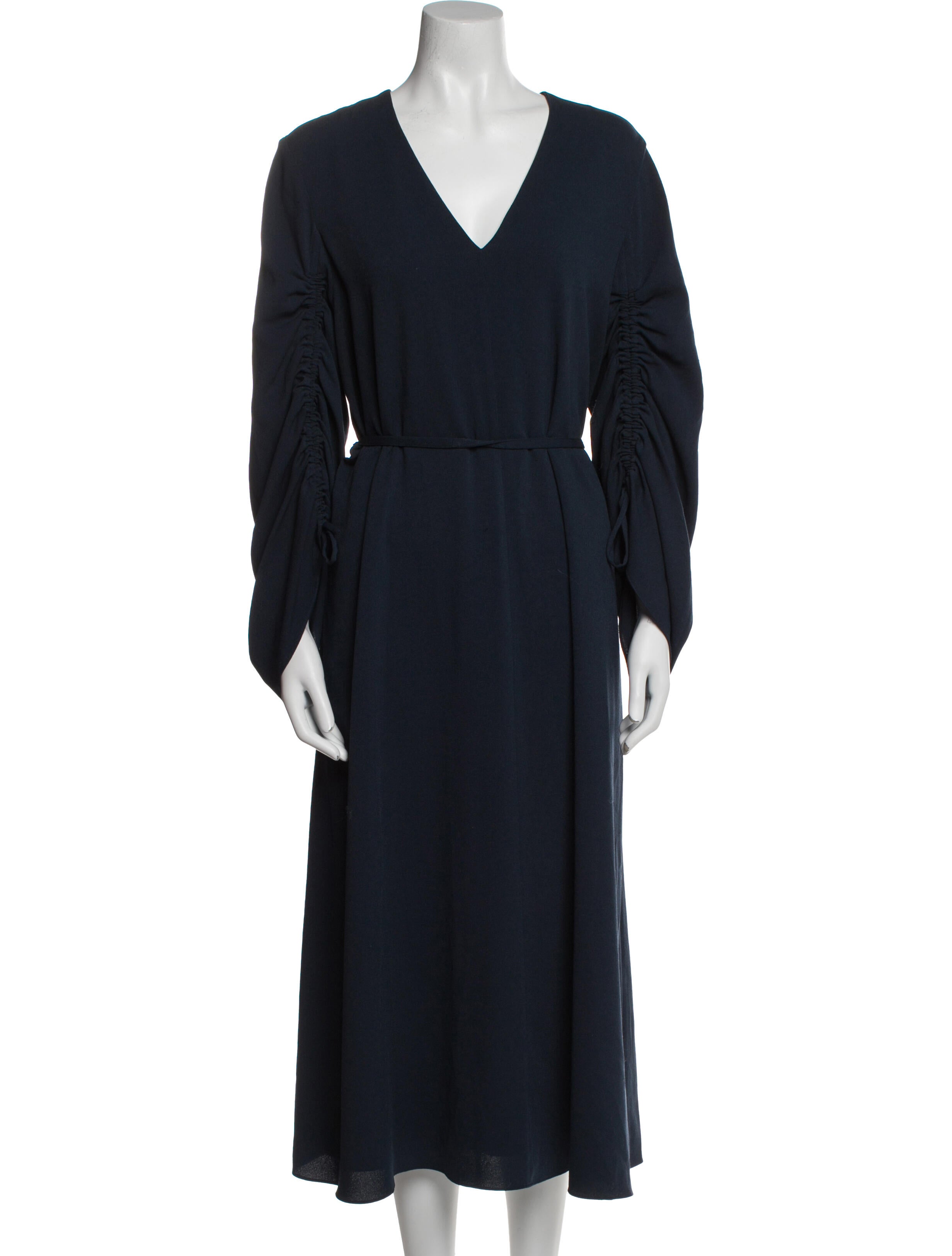 Tibi V-Neck Long Dress