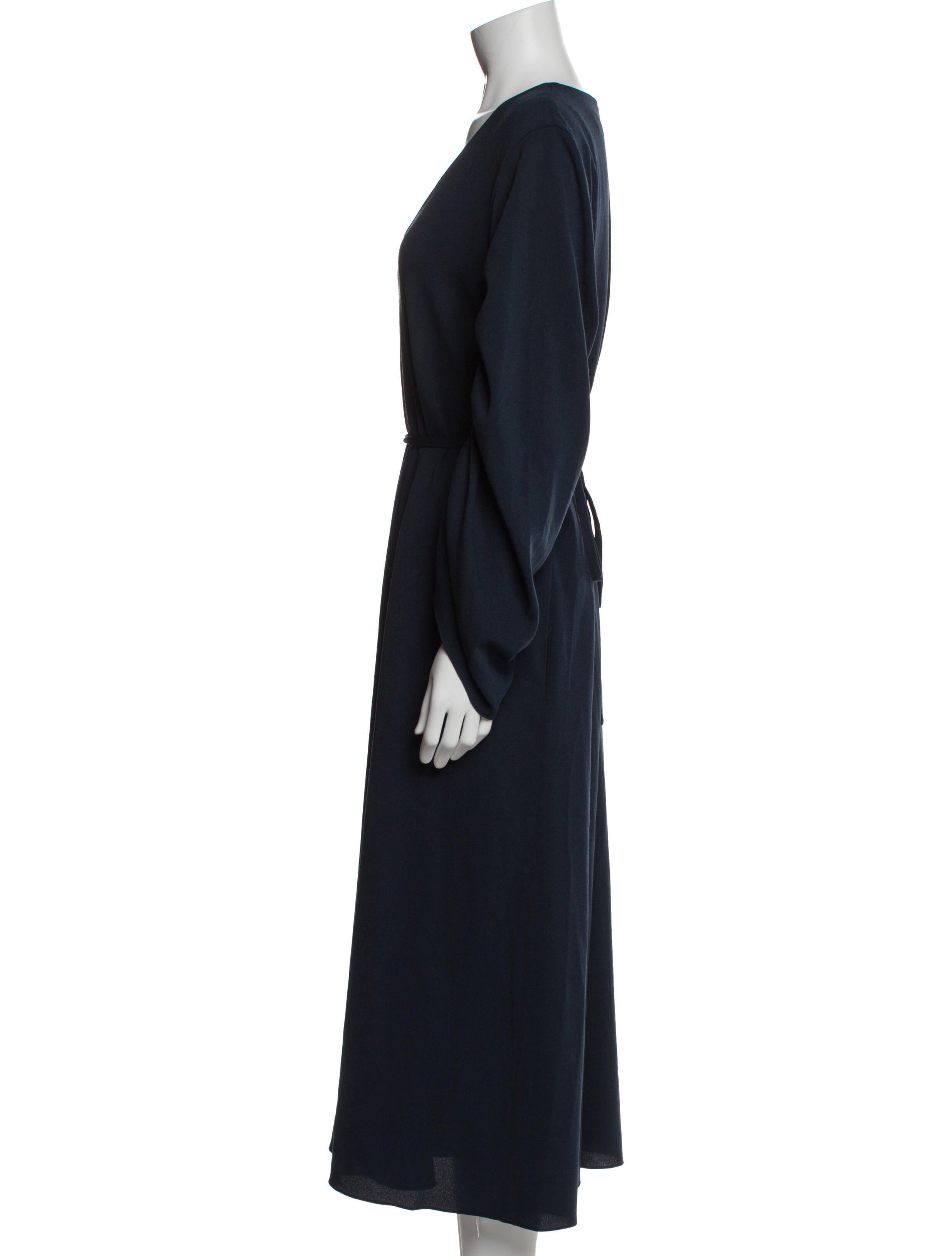 Tibi V-Neck Long Dress