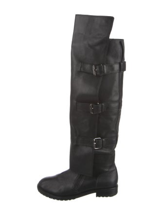 Tibi Leather Riding Boots