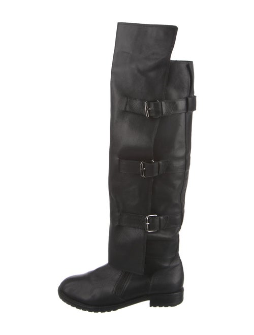 Tibi Leather Riding Boots