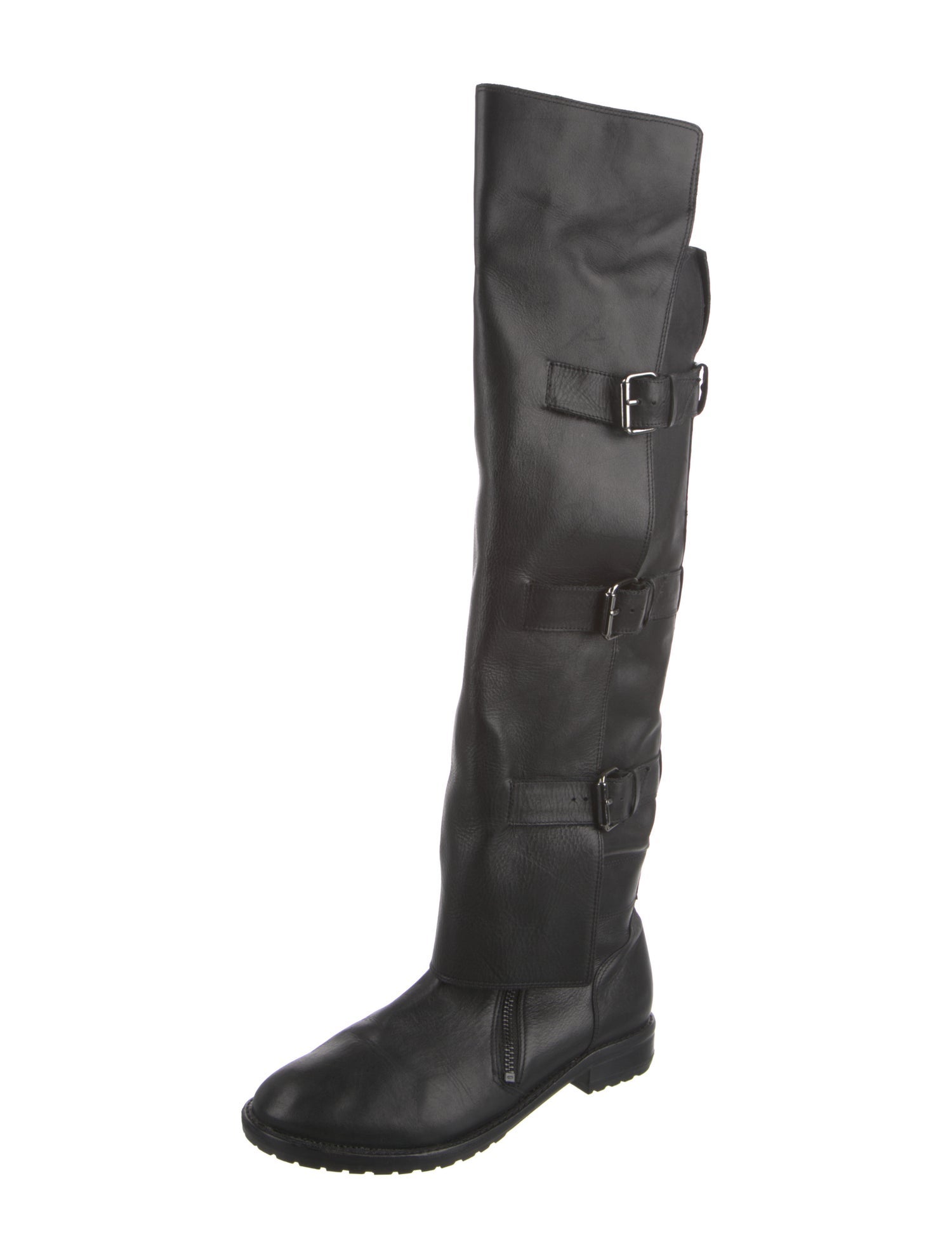 Tibi Leather Riding Boots