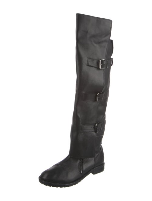 Tibi Leather Riding Boots