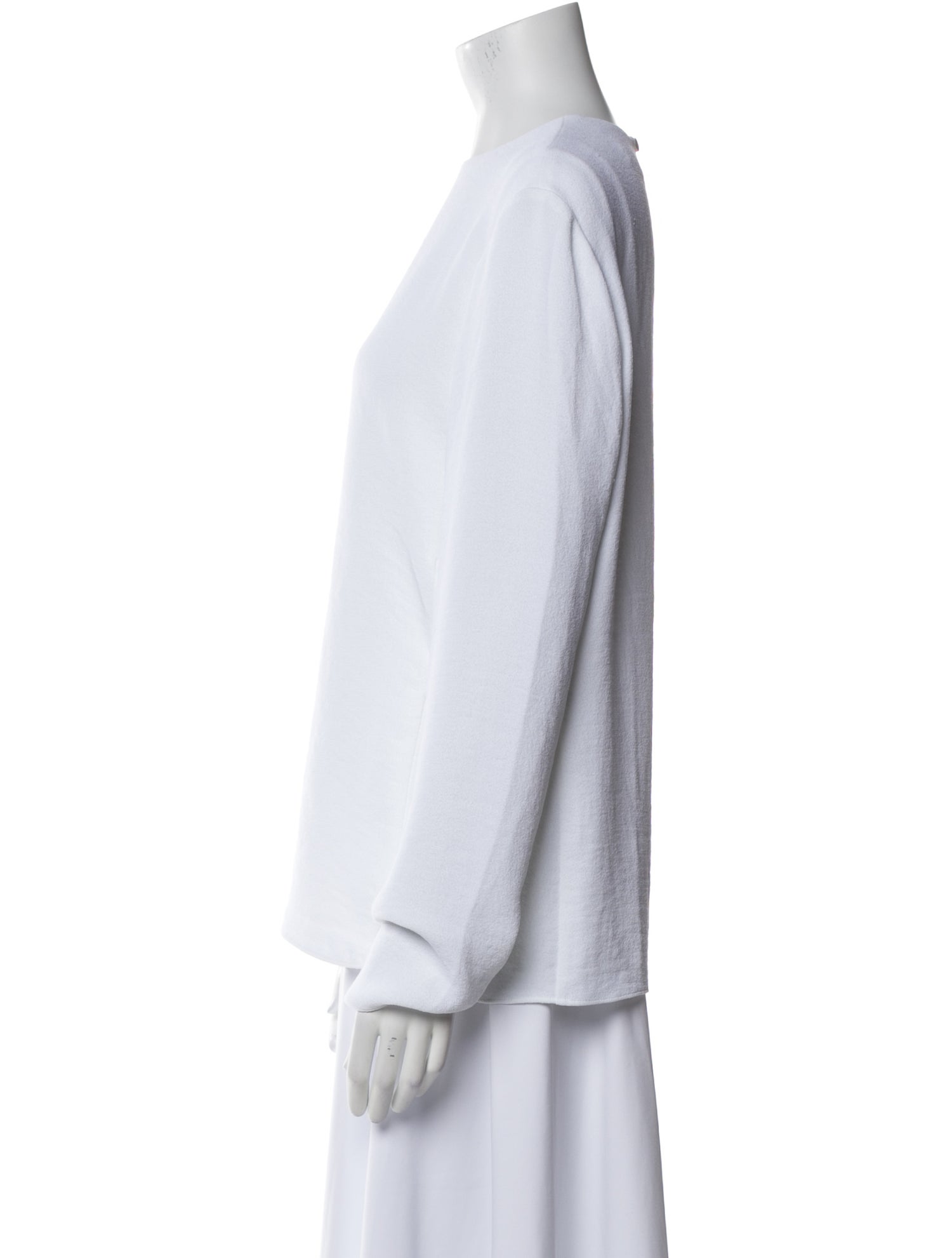 Tibi Crew Neck Long Sleeve Sweatshirt