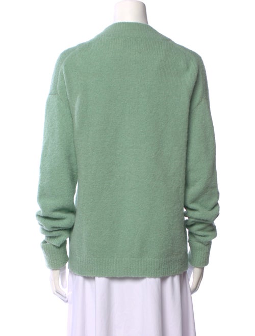 Tibi Alpaca V-Neck Sweater