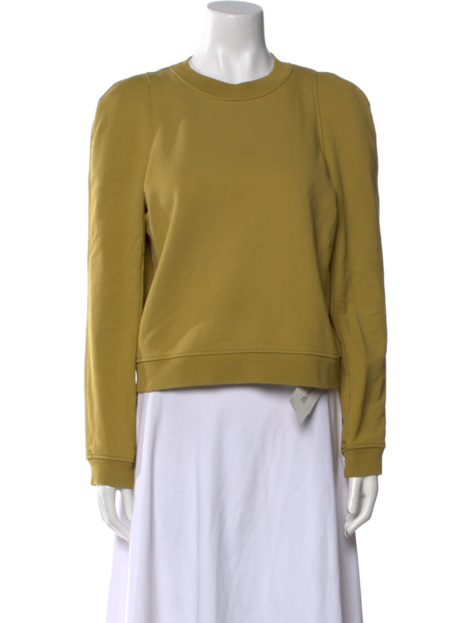 Tibi Crew Neck Long Sleeve Sweatshirt