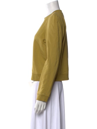 Tibi Crew Neck Long Sleeve Sweatshirt