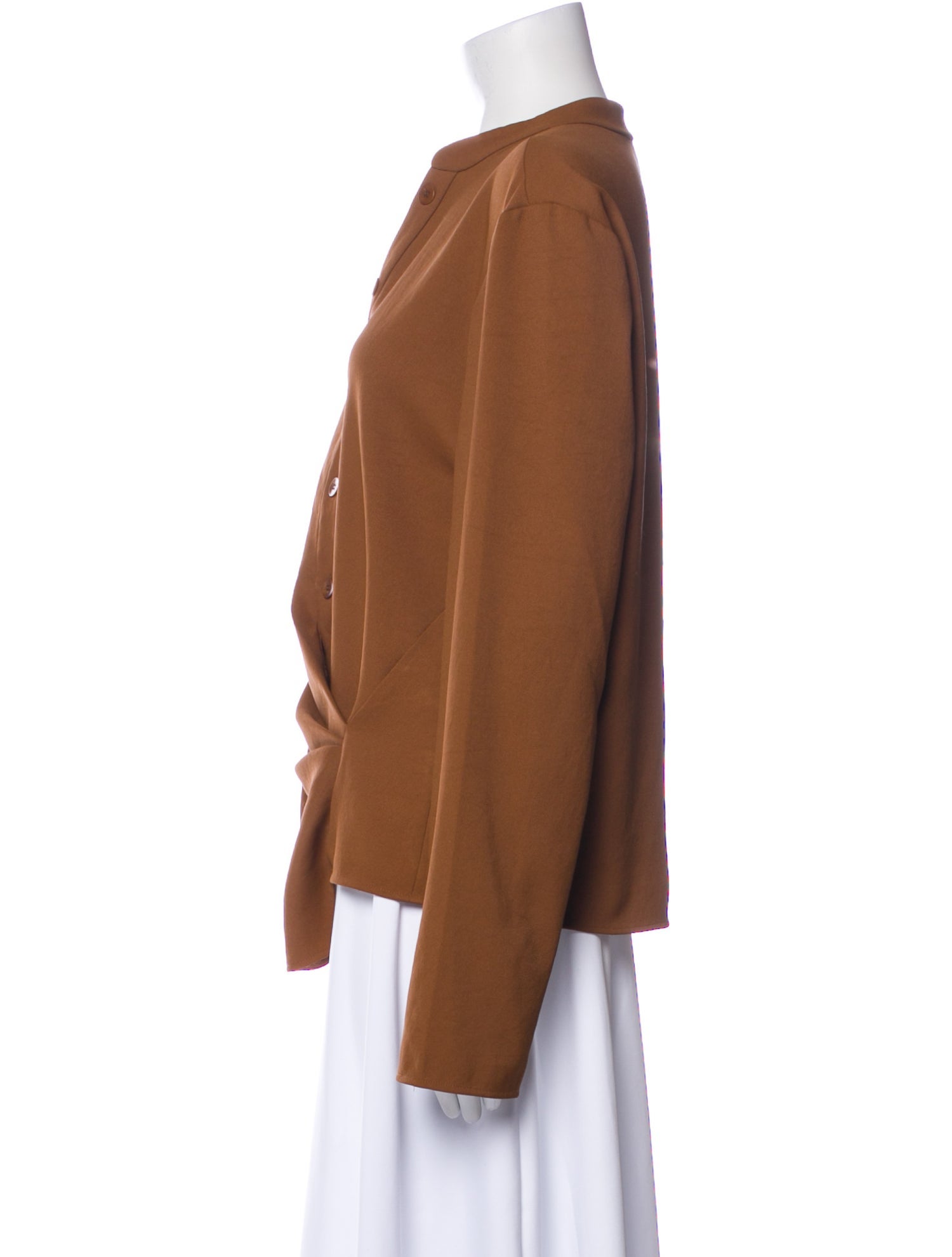 Tibi V-Neck Long Sleeve Blouse