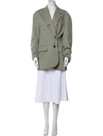 Tibi Houndstooth Print Evening Jacket