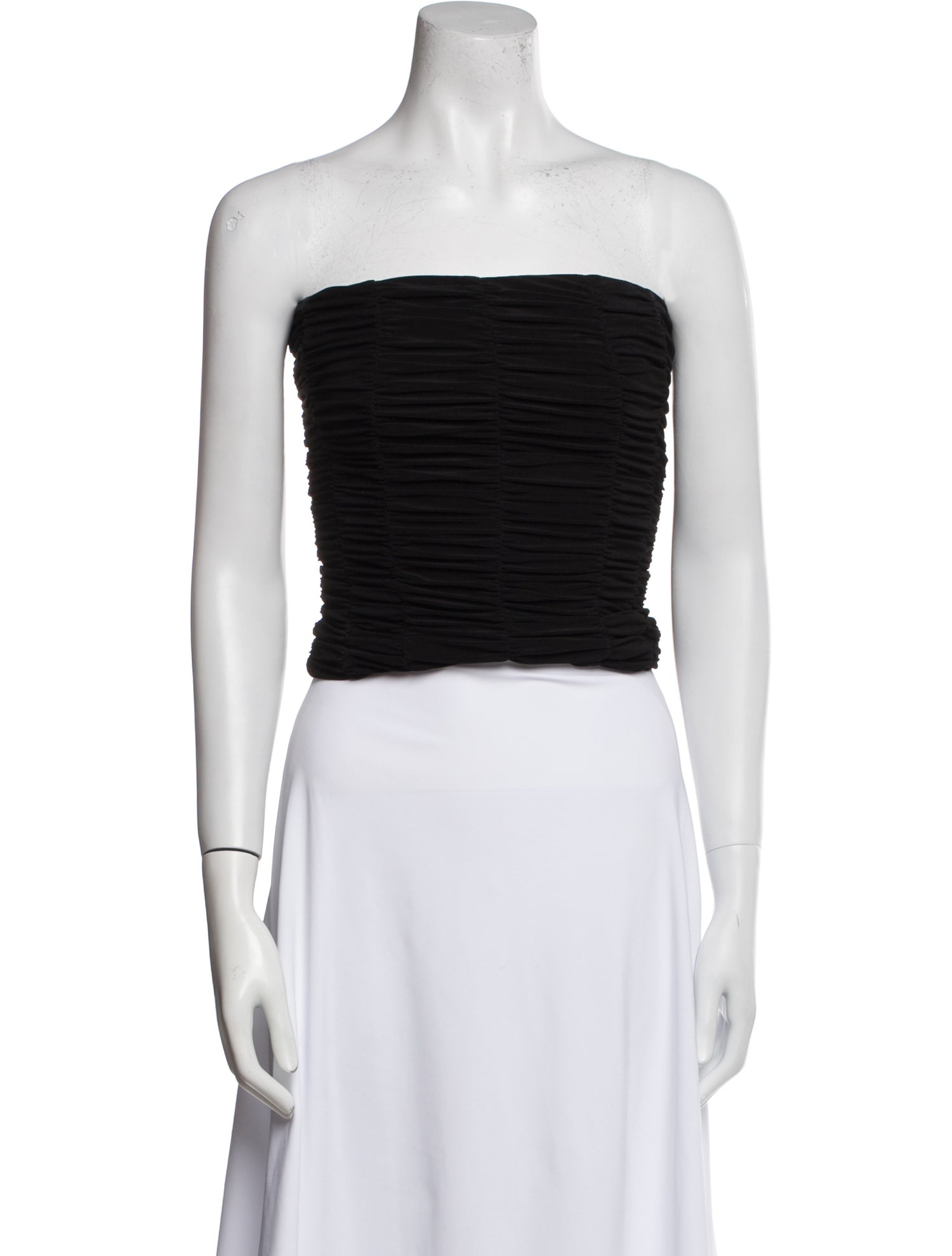Tibi Strapless Crop Top