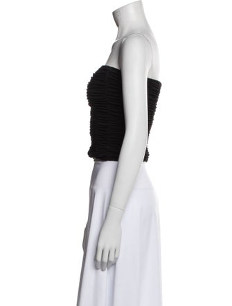Tibi Strapless Crop Top