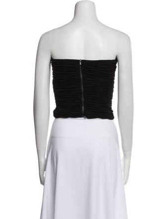 Tibi Strapless Crop Top