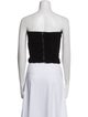 Tibi Strapless Crop Top