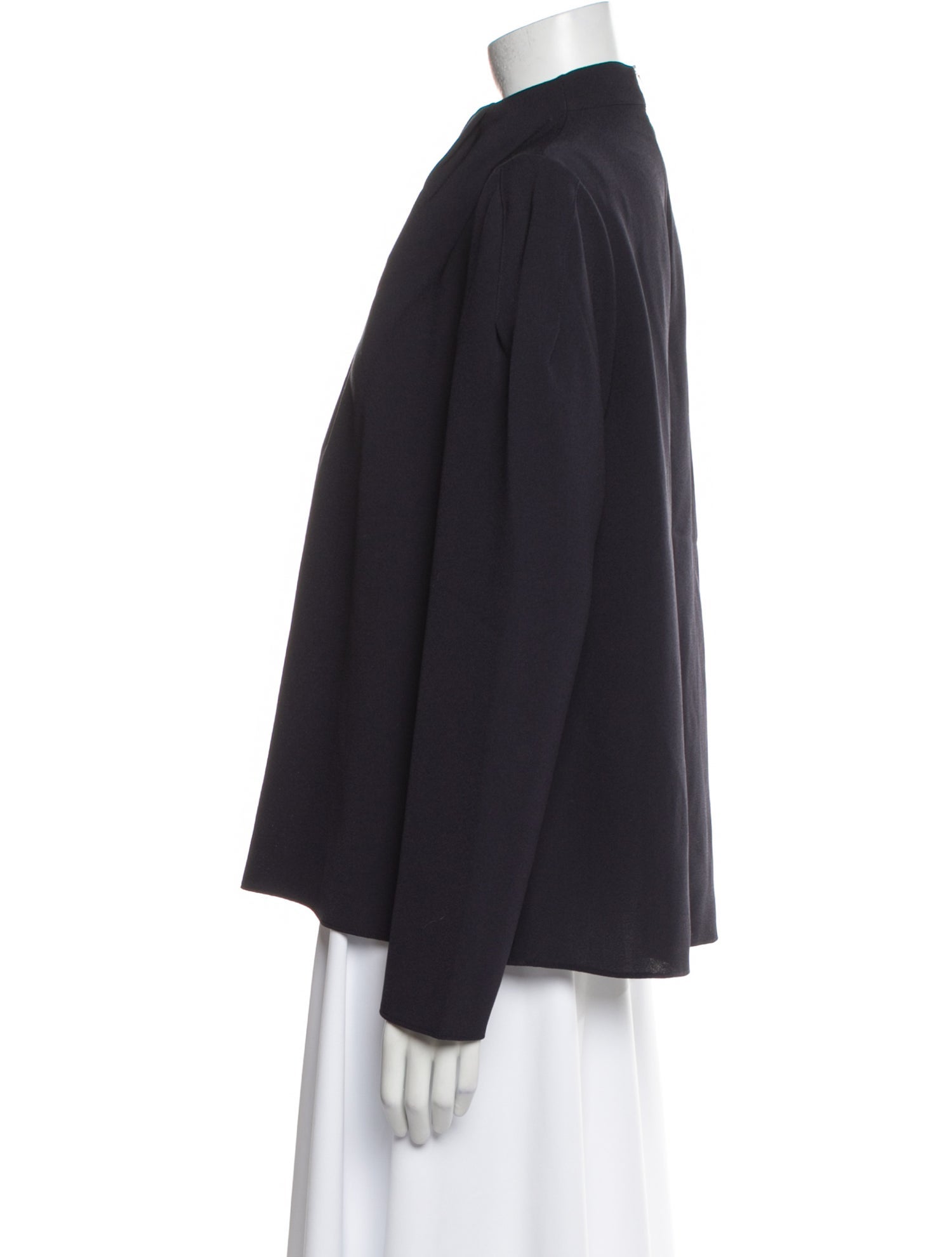 Tibi Mock Neck Long Sleeve Sweatshirt