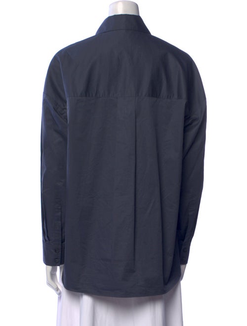 Tibi Long Sleeve Button-Up Top