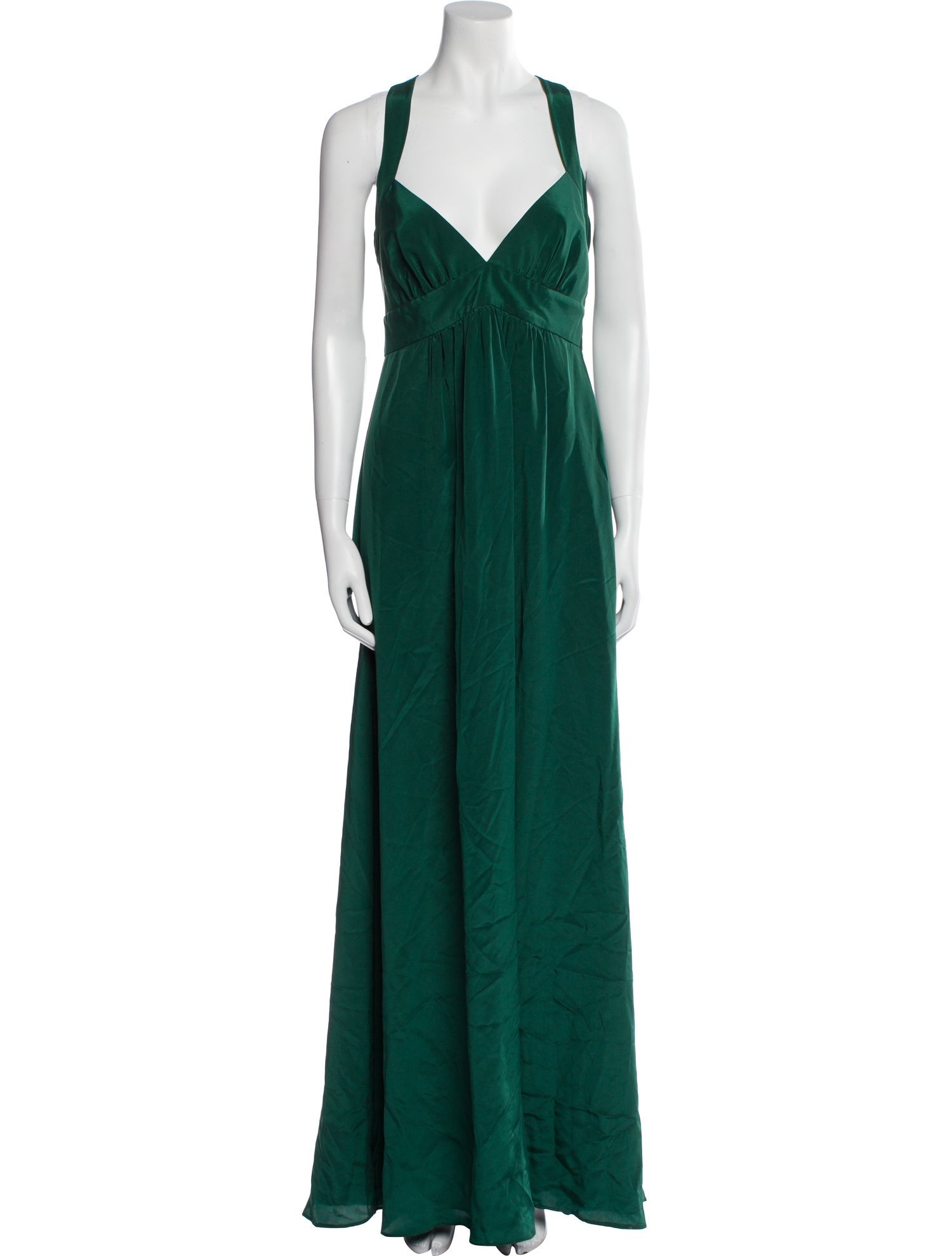 Tibi V-Neck Long Dress