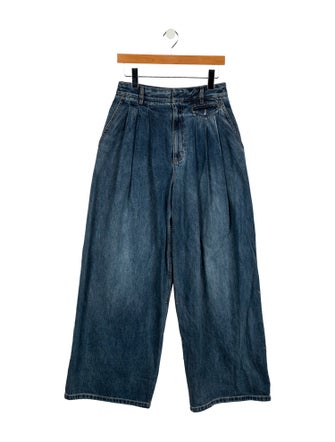 Tibi High-Rise Wide Leg Jeans