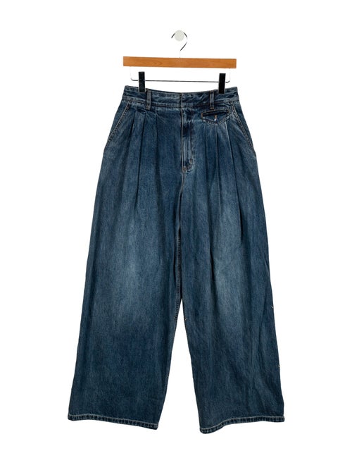 Tibi High-Rise Wide Leg Jeans