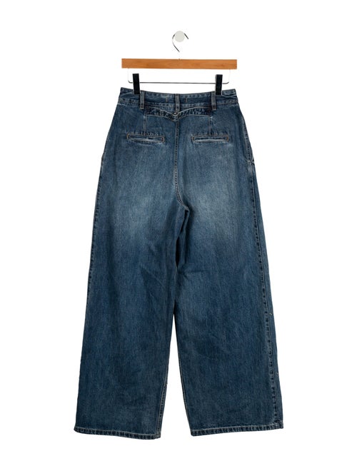 Tibi High-Rise Wide Leg Jeans