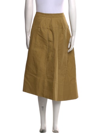 Tibi Pleated Accents Midi Length Skirt